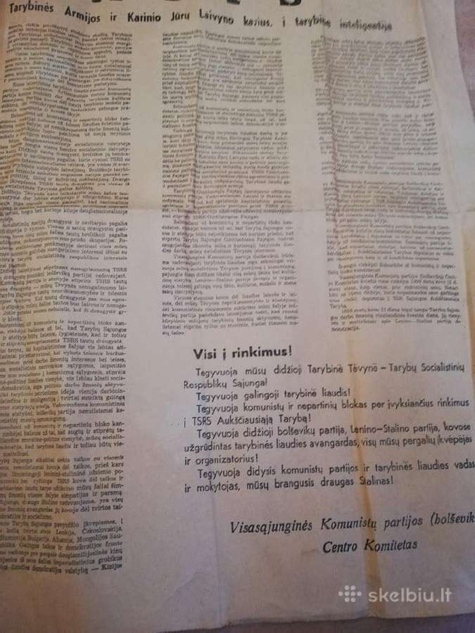 Kreipimasis.visi i rinkimus.1950m - nuotraukos Nr. 3