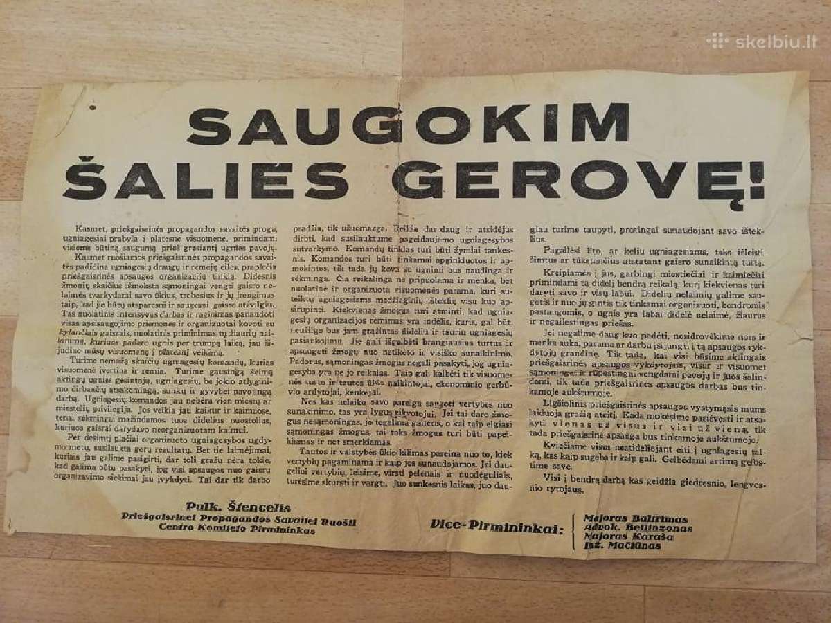 Saugokime salies gerove.prieskaris