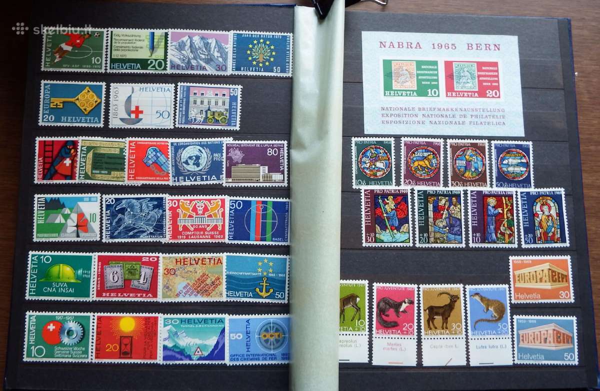 Šveicarija pašto ženklai Švarūs albume serijomis - nuotraukos Nr. 4