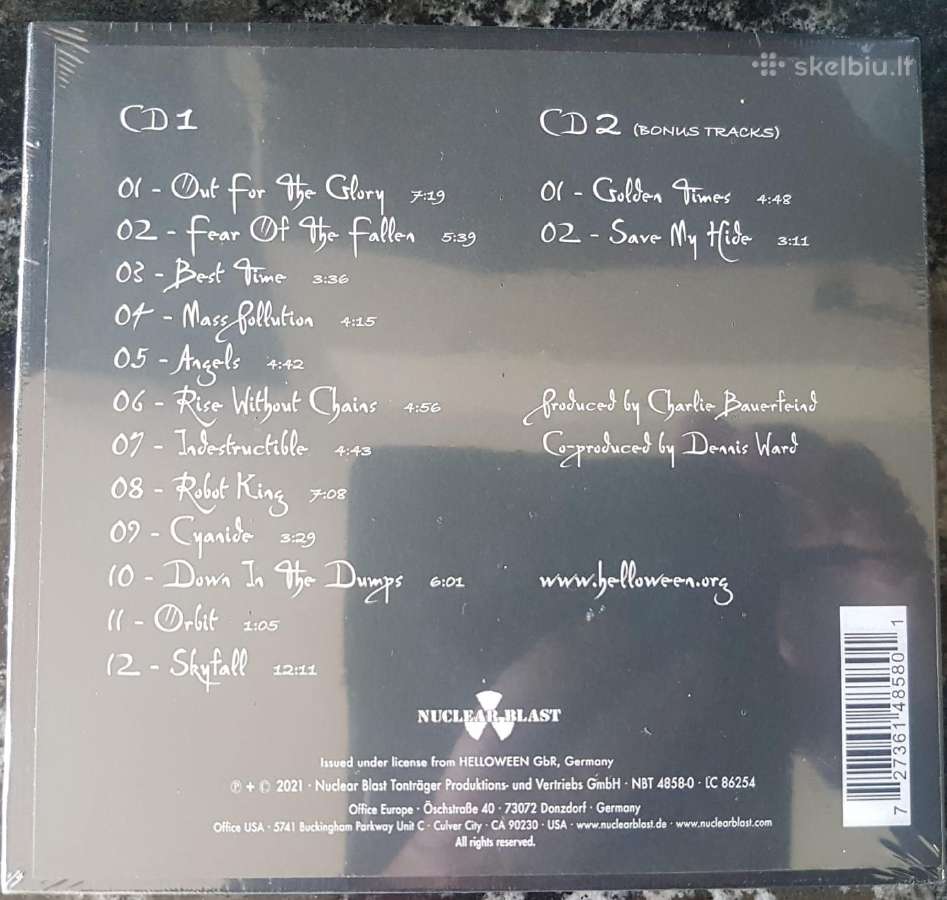Helloween - Helloween CD (Limited 2cd Digibox) - nuotraukos Nr. 2