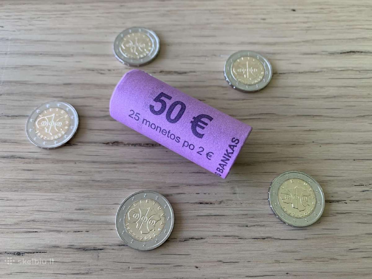 Nauja 2022 m. 2 eur. Lietuvos moneta. - nuotraukos Nr. 2