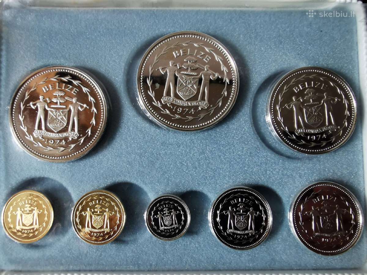 Belizas 1974m Proof rinkinys - nuotraukos Nr. 3