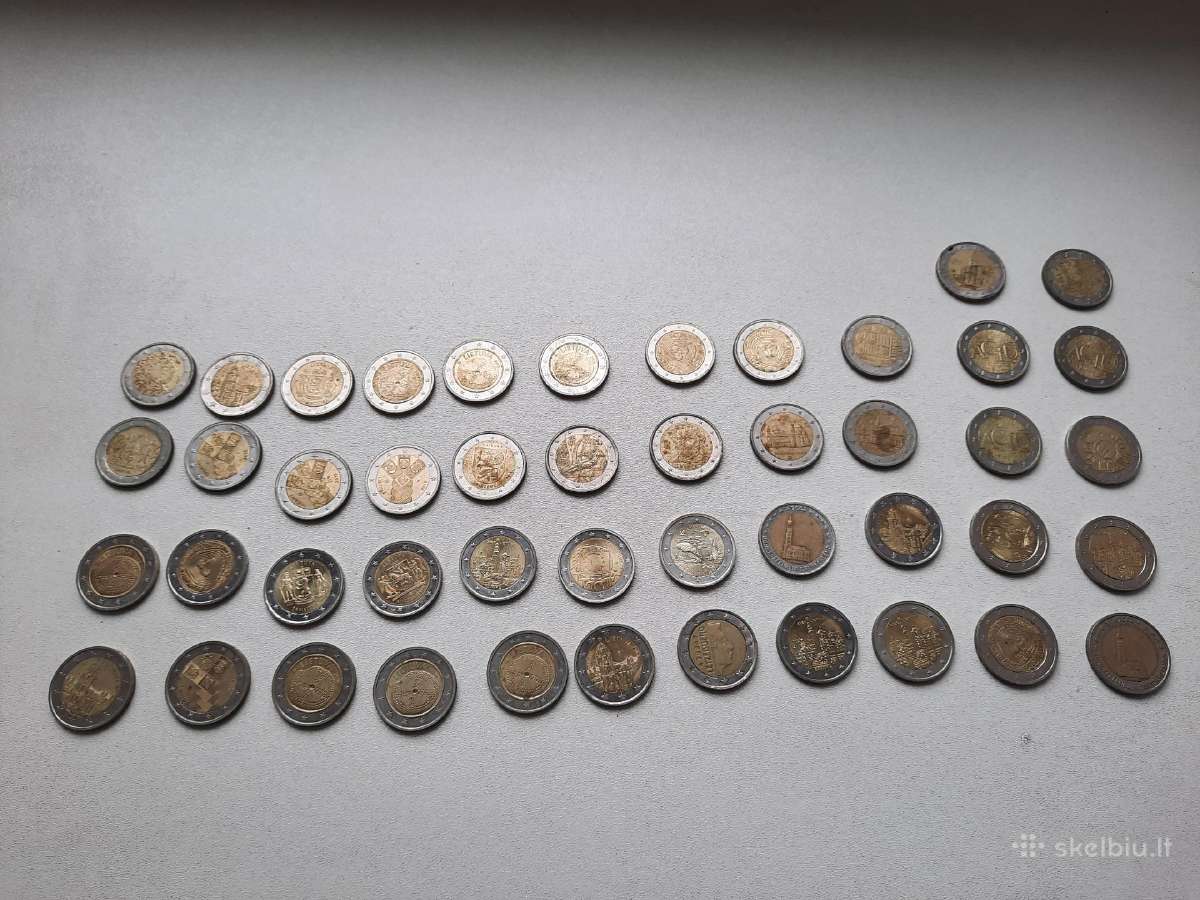Proginės ir retesnės 2 eurų monetos