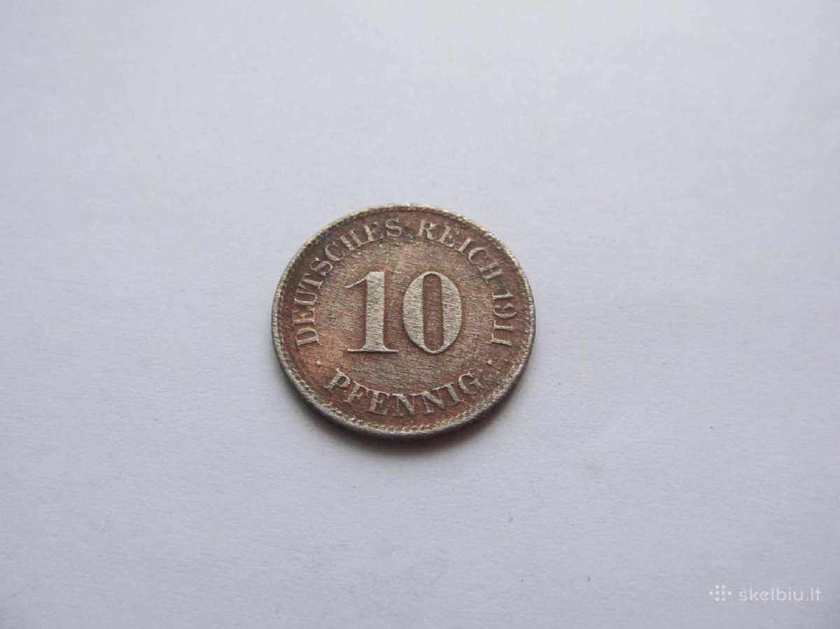 10 pfennig , Vokietija , 1911 .