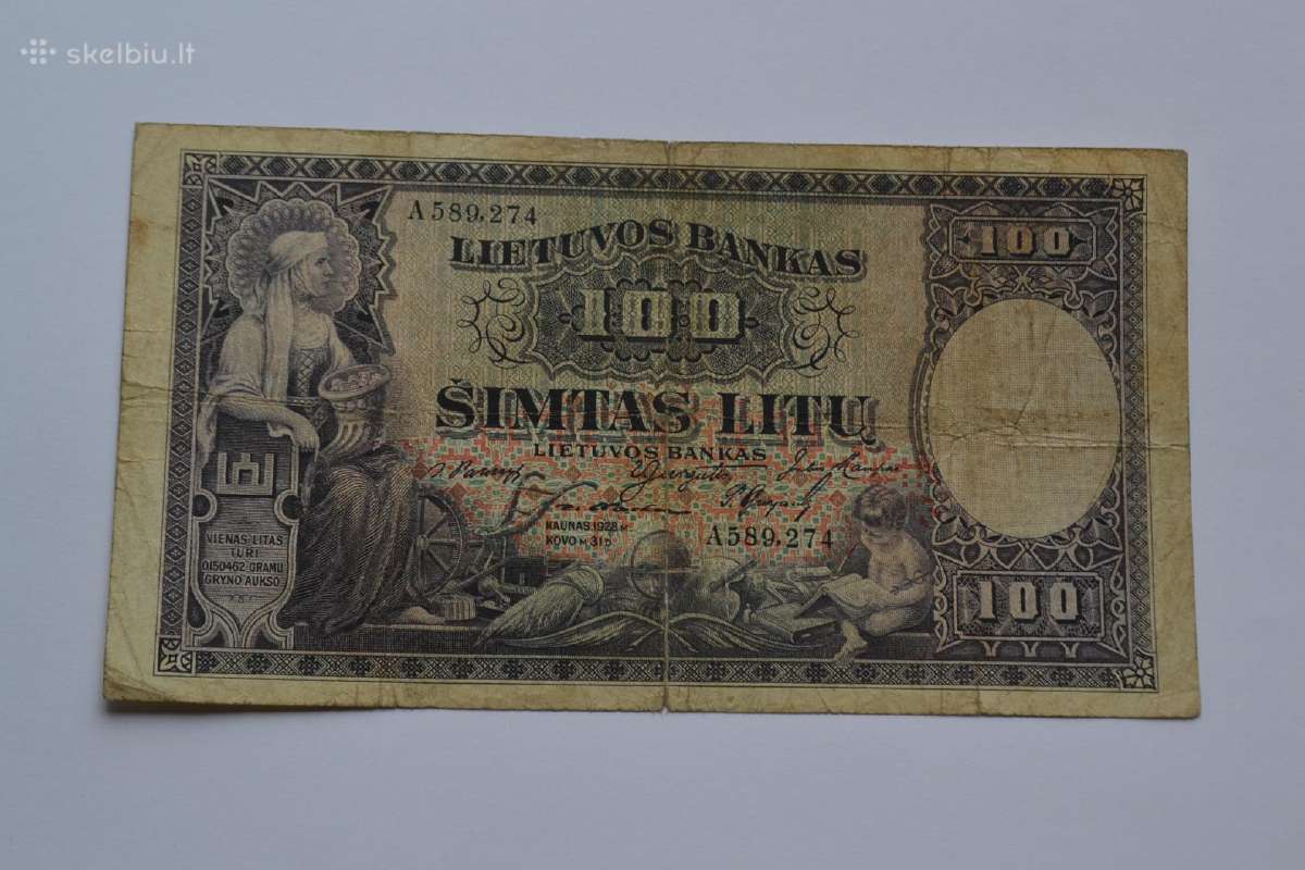 100 litu 1928 m.
