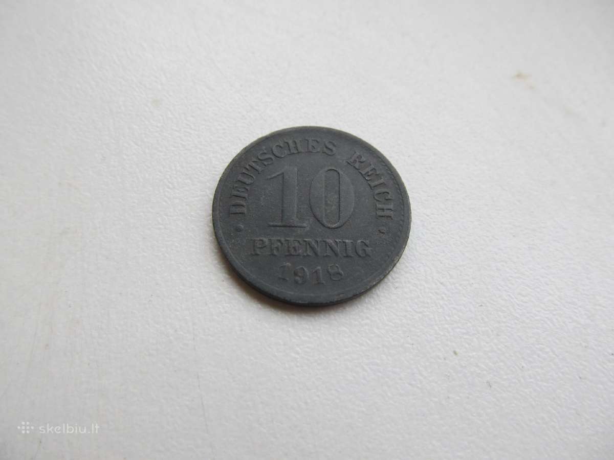 10 pfennig , Vokietija , 1900, 1918 - nuotraukos Nr. 3
