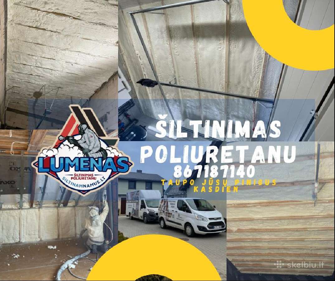 Šiltinimas Poliuretanu ir Biriomios vatomis. - nuotraukos Nr. 23