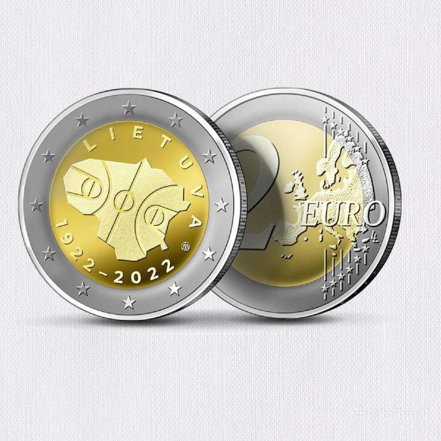 2 eurai Lietuvos krepšinio šimtmečiui