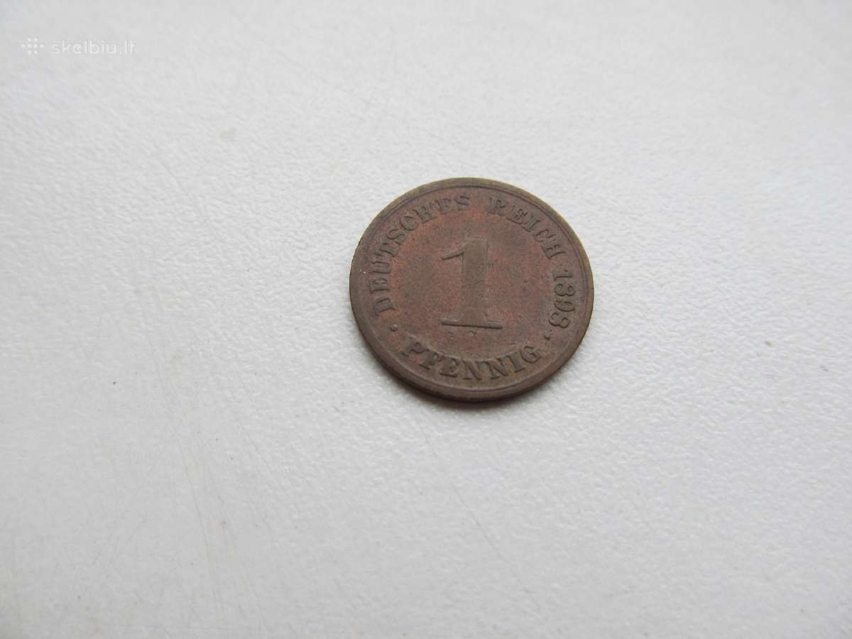 1 pfennig , Vokietija , 1898