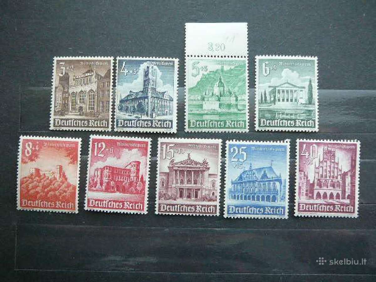 Architektura Vokietija 1940 Mnh vkt751/9sm