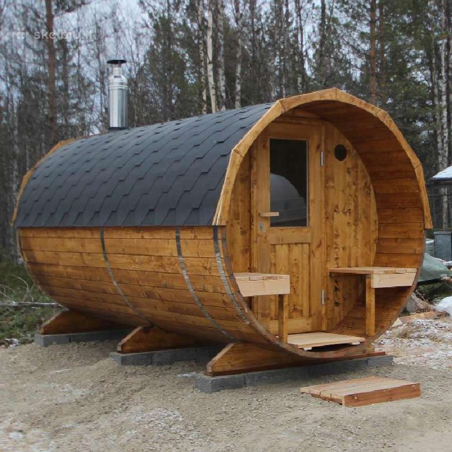Kempingo namelis, Camping houses, karkasine pirtis - nuotraukos Nr. 12