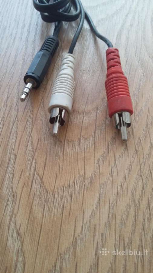 Aux kabelis 3,5mm Male į 2rca Male - nuotraukos Nr. 2
