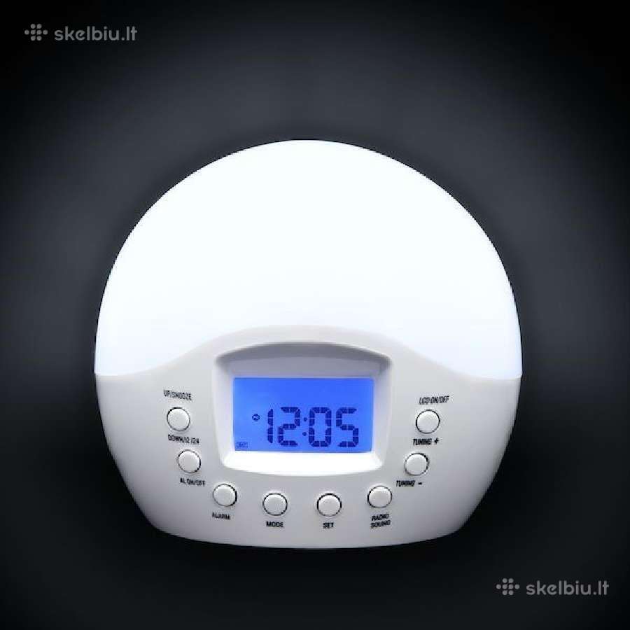 Moderniška radija su naktine lempa. - nuotraukos Nr. 3