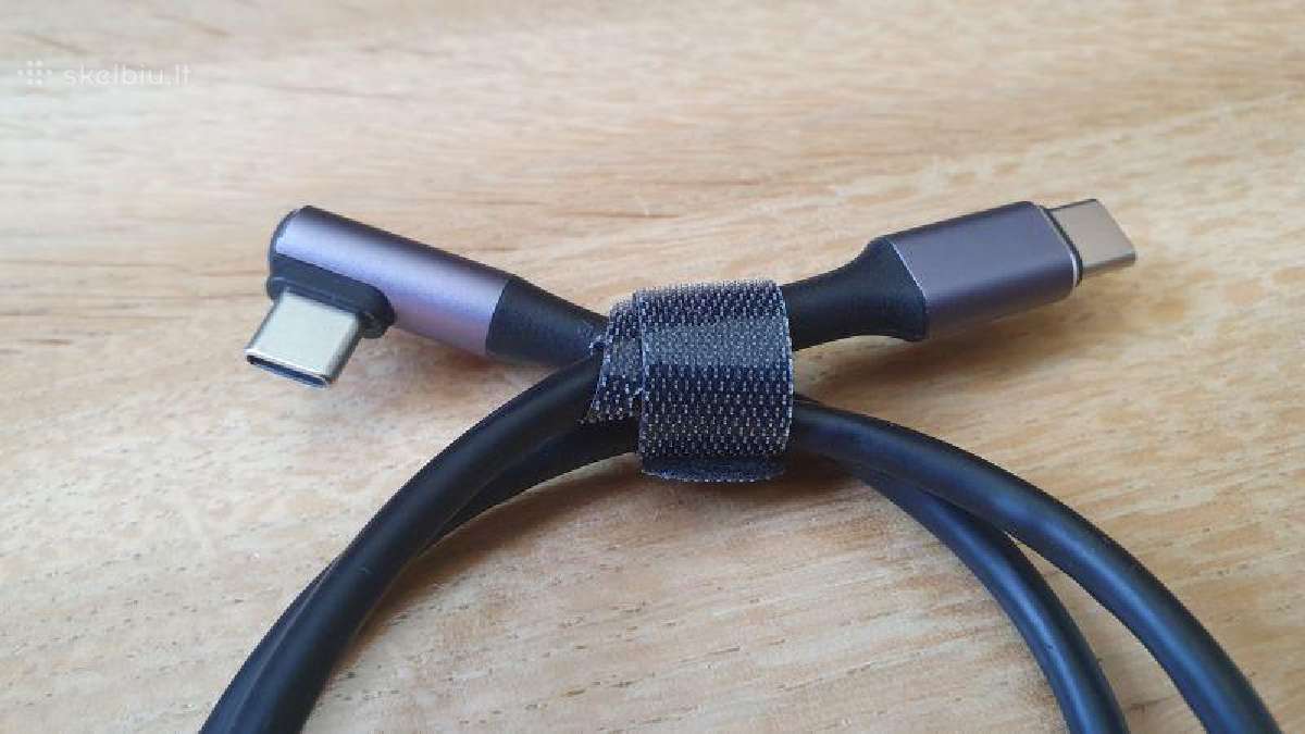 Usb kabelis Type C-type C, 0.5m, 90 laipsnių - nuotraukos Nr. 3