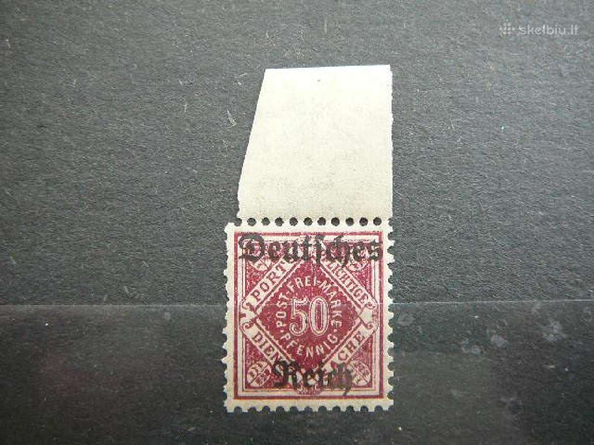 Dienstmarken Wiurtemberg Vokietija 1920 vdm56s