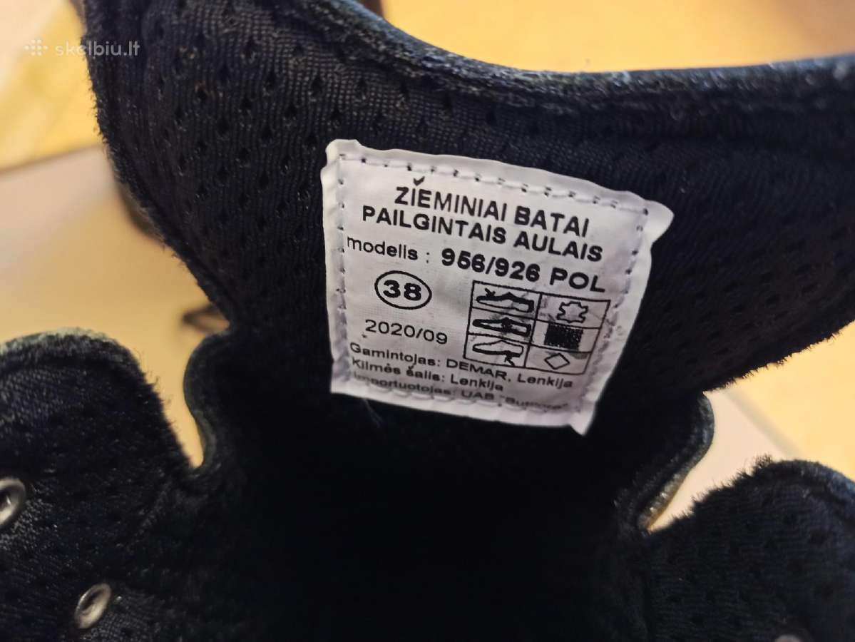Žieminiai odiniai batai "Demar", 38 d. - nuotraukos Nr. 6
