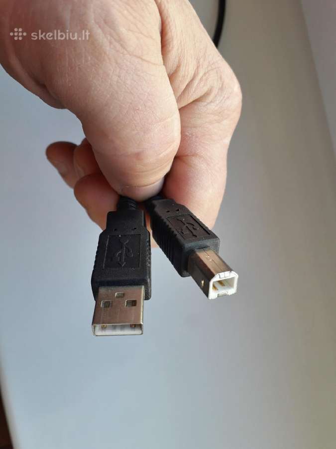 Usb kabeliai spausdintuvo pajungimui