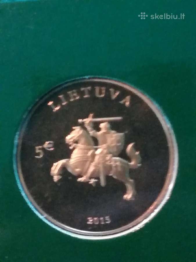 5 € Lietuvos nepriklausomybės atkūrimo 25-mečiui. - nuotraukos Nr. 3