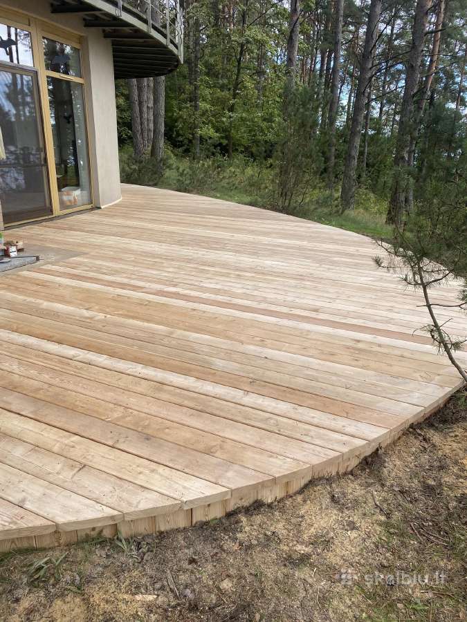 Terasų montavimas. Vidaus abdailos darbai - nuotraukos Nr. 10