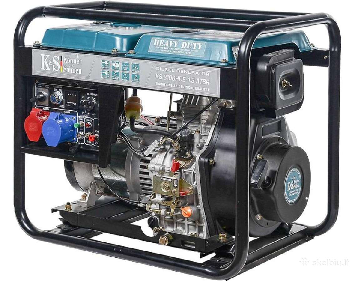 Dyzelinis trifazis elektros generatorius 6,5kw - nuotraukos Nr. 2