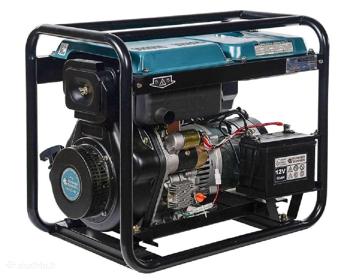 Dyzelinis trifazis elektros generatorius 6,5kw - nuotraukos Nr. 4
