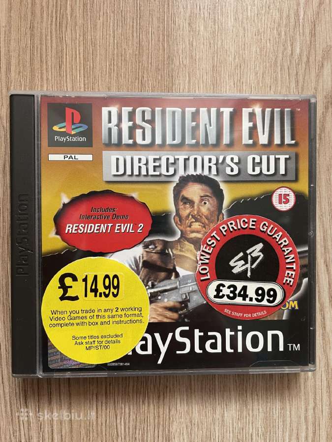 Resident evil director's cut Ps1, Ps2, PS3