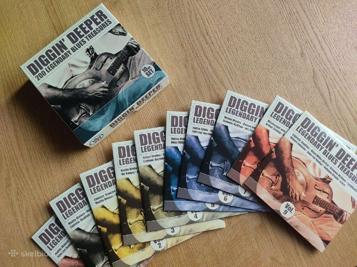 10cd rikinys Diggin' Deeper - 200 Legendary Blues