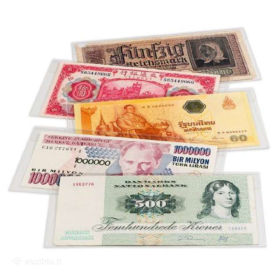 Banknotų įmautės jūsų kolekcijai saugoti - nuotraukos Nr. 3