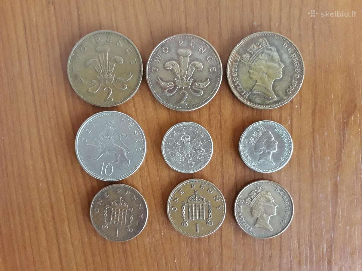 Didžiosios Britanijos monetų rinkinys - nuotraukos Nr. 2