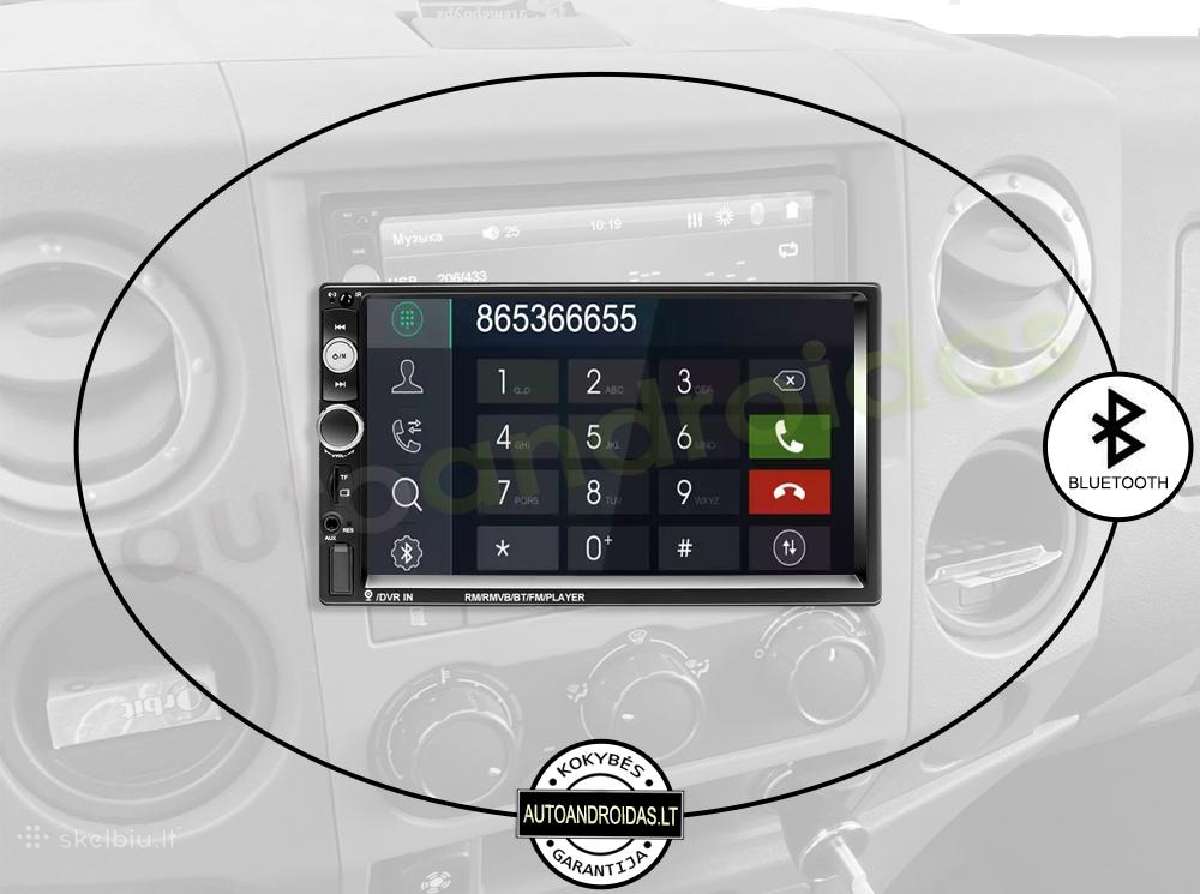 2 Din Mp5 auto multimedia 7" usb/touch/bluetooth - nuotraukos Nr. 4