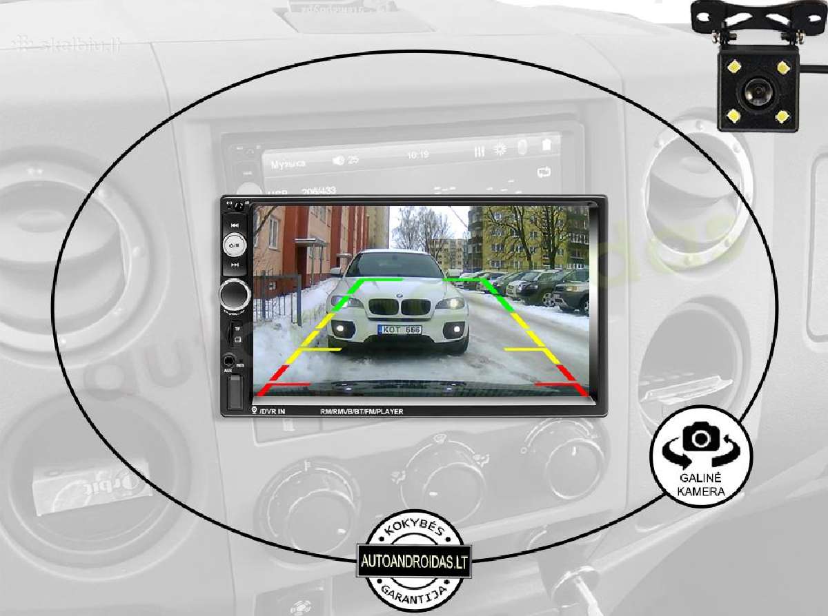 2 Din Mp5 auto multimedia 7" usb/touch/bluetooth - nuotraukos Nr. 5