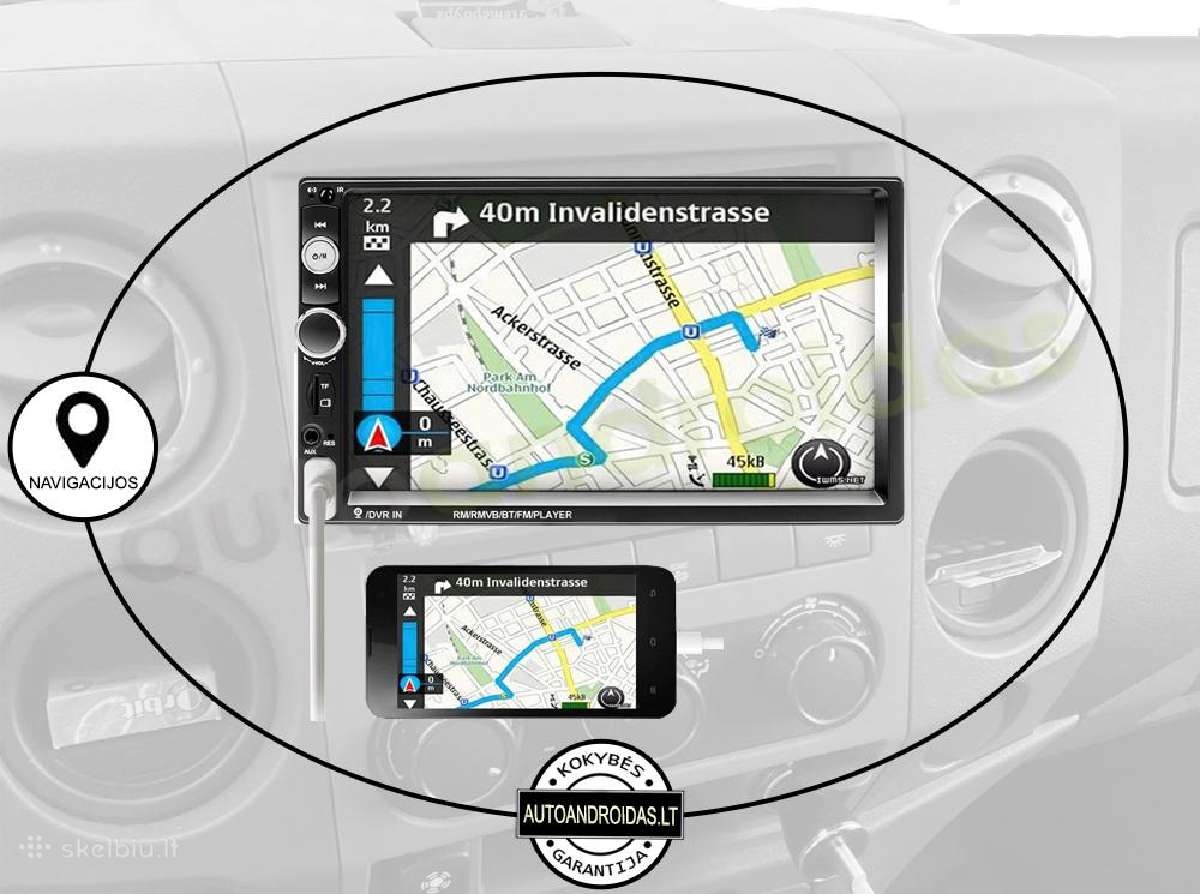 2 Din Mp5 auto multimedia 7" usb/touch/bluetooth - nuotraukos Nr. 7