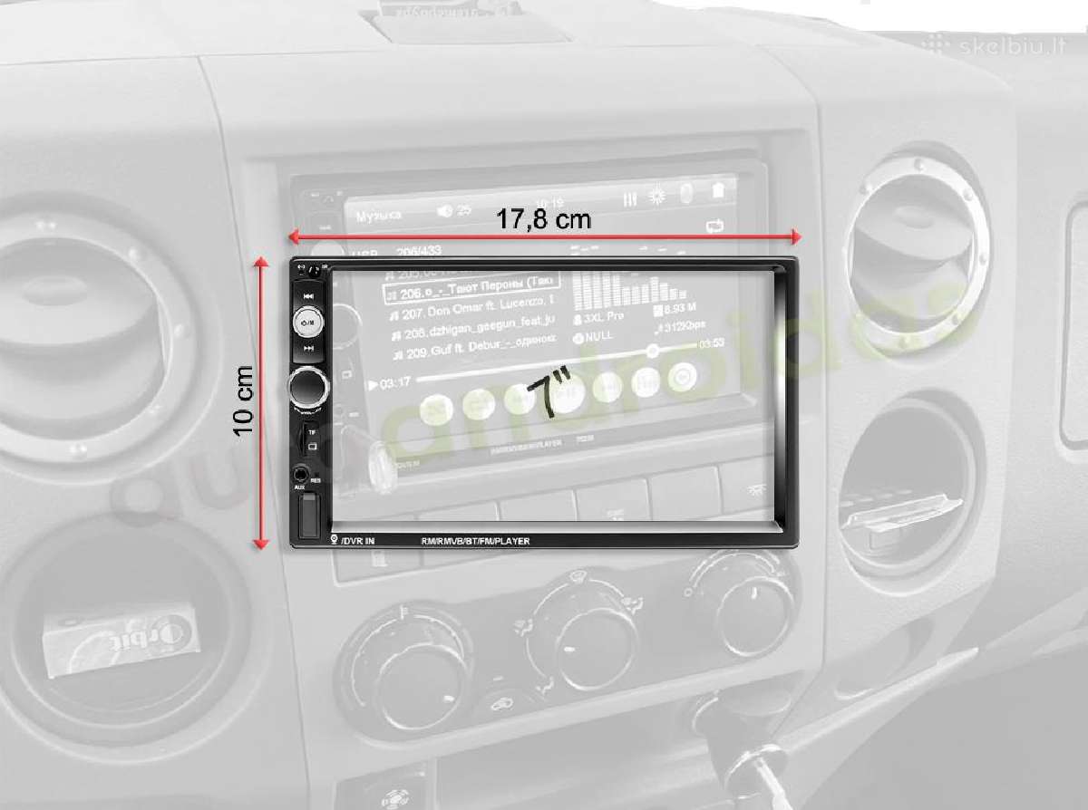 2 Din Mp5 auto multimedia 7" usb/touch/bluetooth - nuotraukos Nr. 9