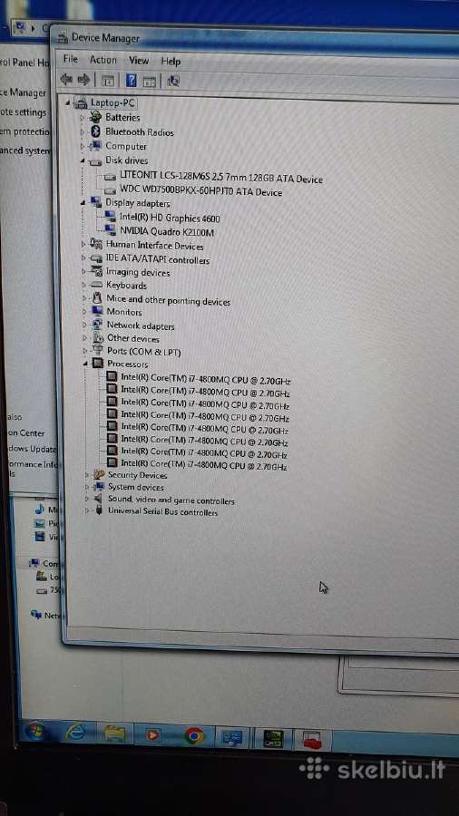 Darbo kompiuteris Hp Zbook i7 16gb SSD HDD Fhd Ips - nuotraukos Nr. 11