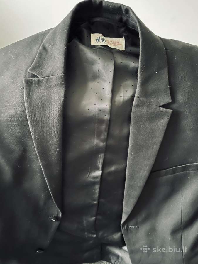 H&m juodas kostiuminis švarkas - nuotraukos Nr. 2
