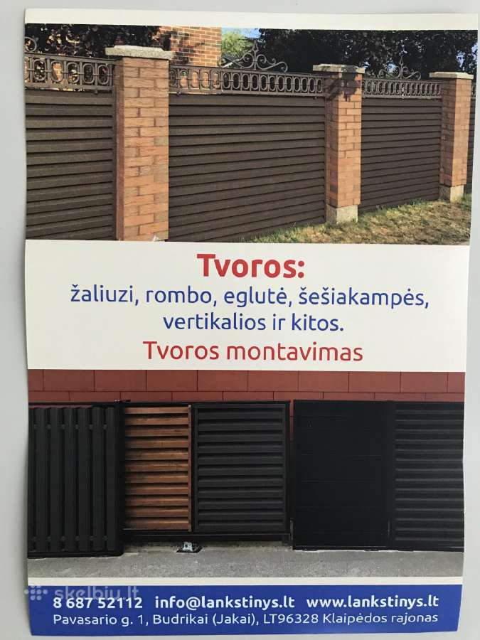 Tvoros, skardos lankstiniai, lietvamzdžiai - nuotraukos Nr. 9