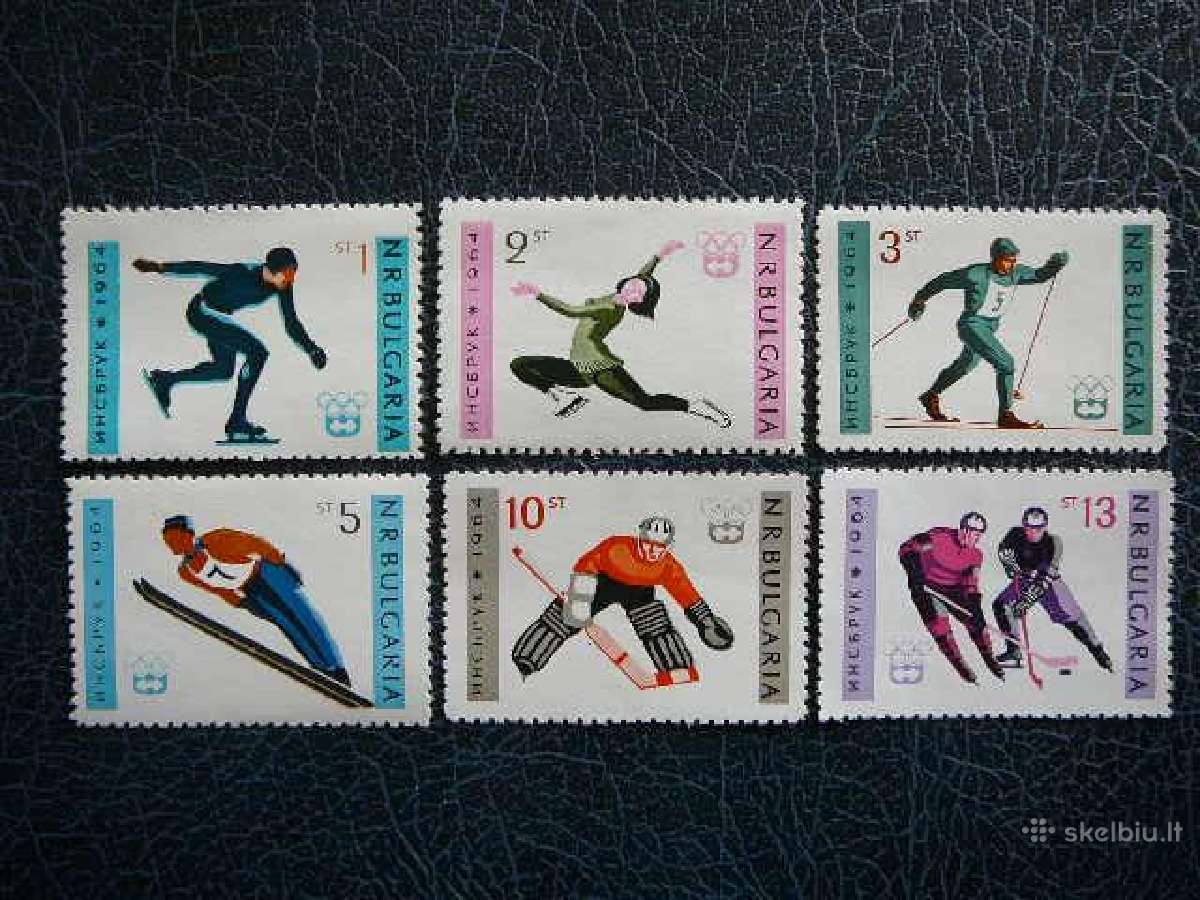 Olimpines ziemos Bulgarija 1964 Mnh bg1426