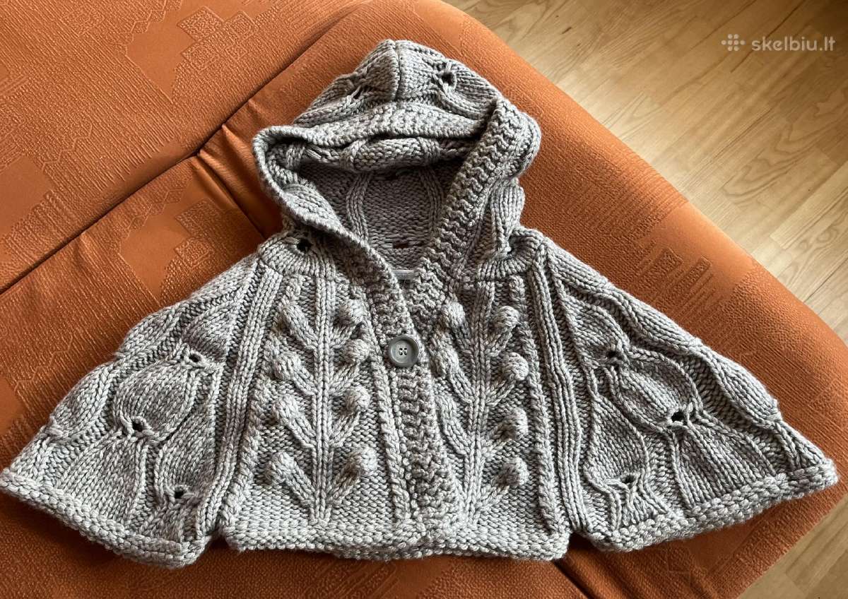 Nauja! Šilta skraistė/bolero su kapišonu, S dydis