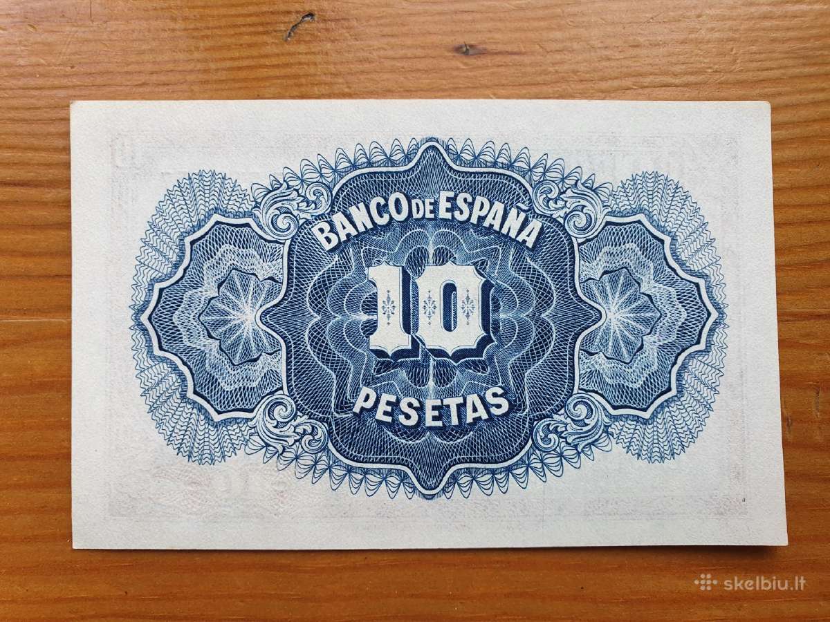 10 pesetas 1935 Ispanija - nuotraukos Nr. 2