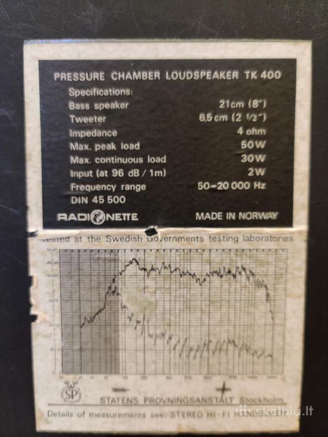 Radionette Tk400 - nuotraukos Nr. 2