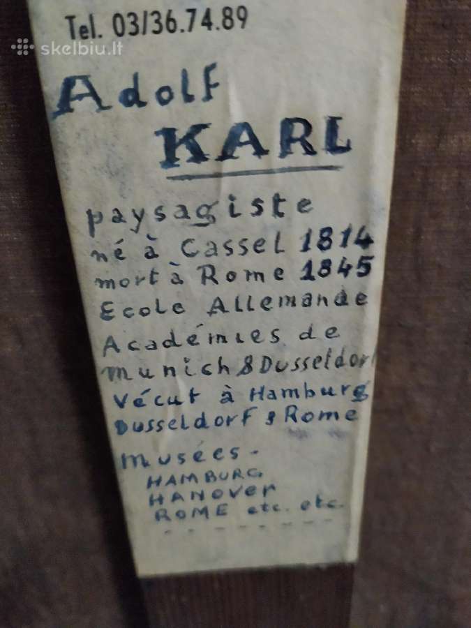 Paveikslas Karl Adolf 1814-1845. - nuotraukos Nr. 6