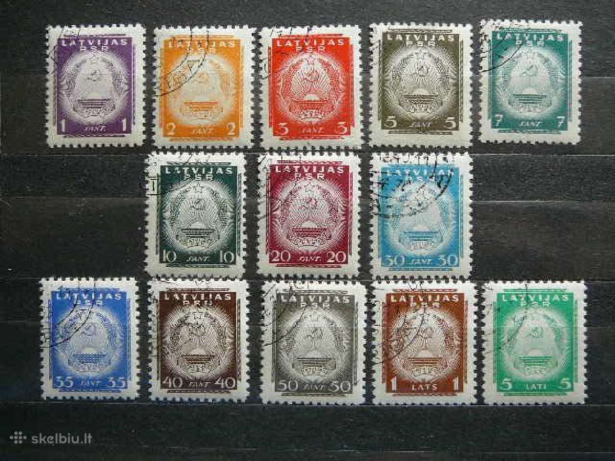 Latvija 1940 Herbai antsp. llt292a