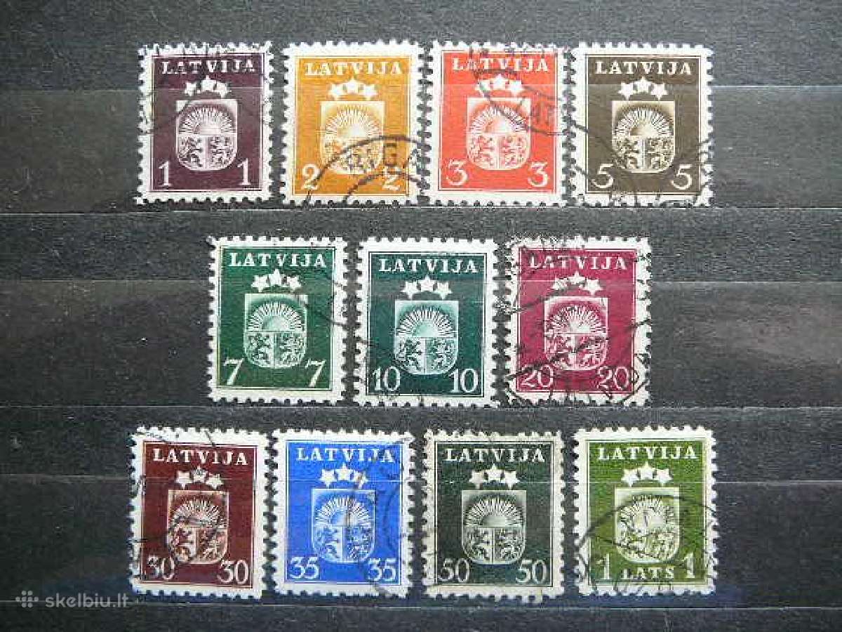 Latvija 1940 Herbai antsp. llt281a