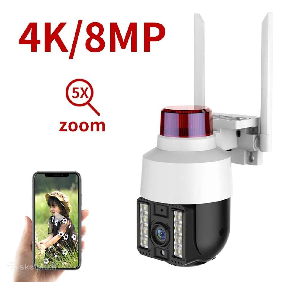 2024m! WiFi sukinėjama ir sekiojanti lauko kamera - nuotraukos Nr. 2