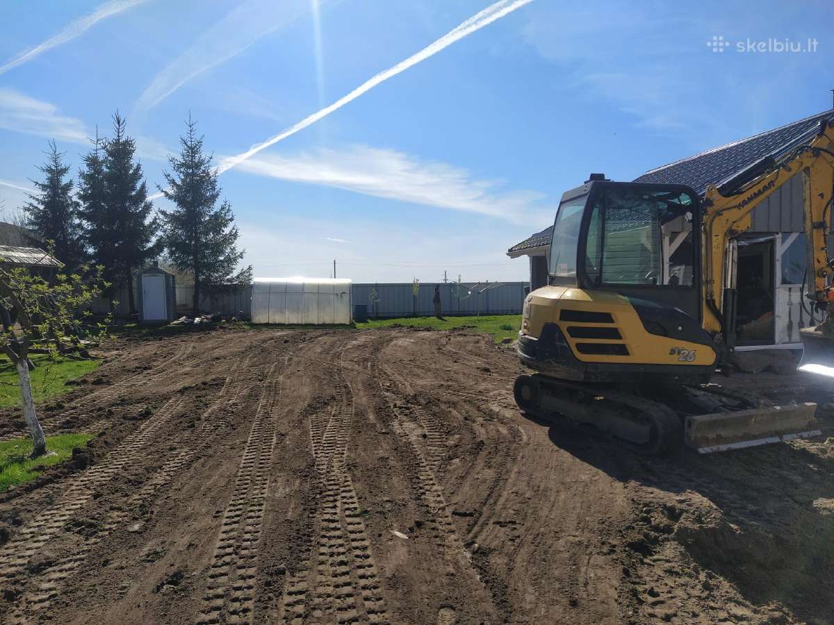 5t Ekskavatoriaus nuoma apleistu sklypų tvar - nuotraukos Nr. 12