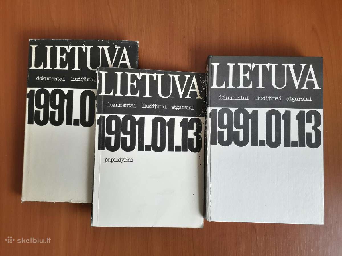 Lietuva 1991. 01. 13. dokumentai, liudijimai.