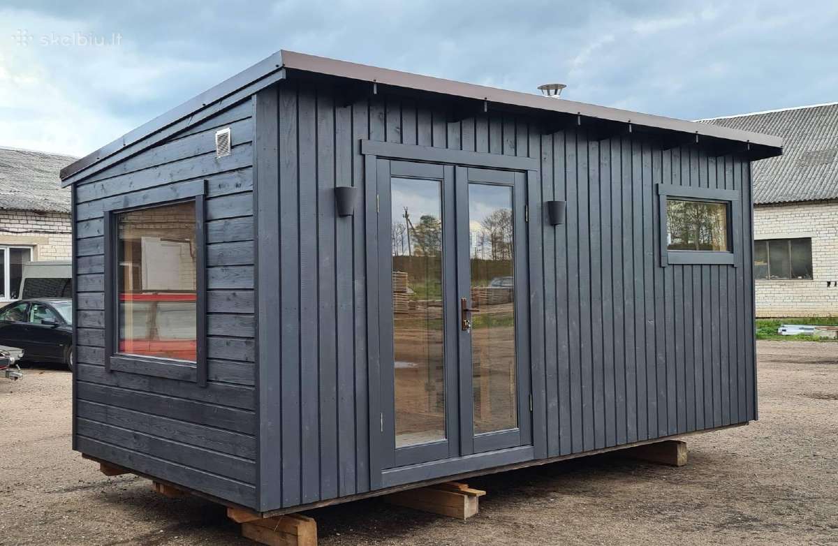 Gaminame įvairių dydžių karkasines pirtis, 4x2,4m - nuotraukos Nr. 3