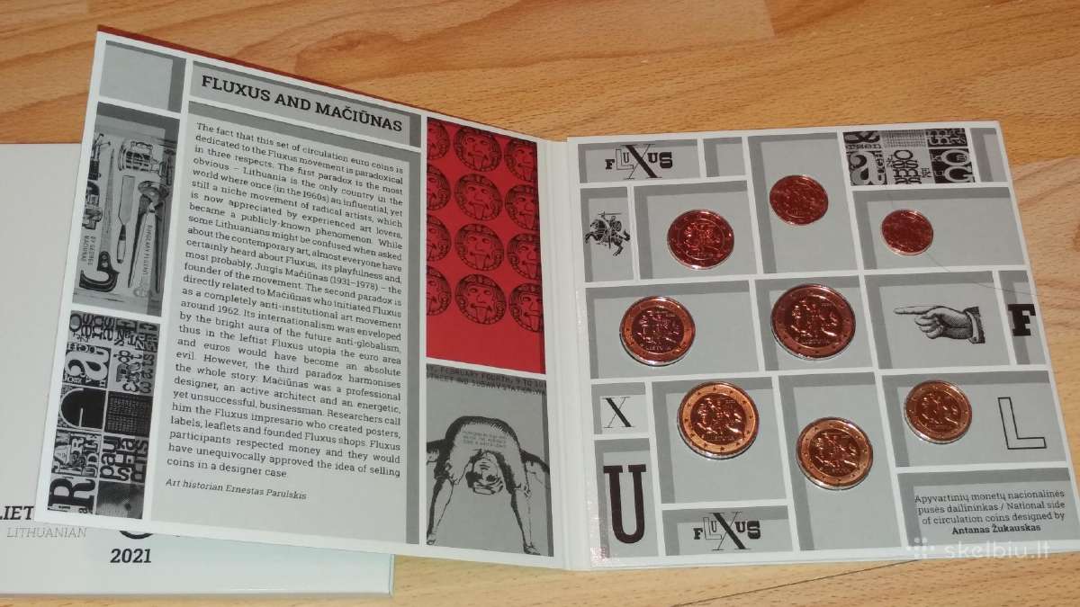 2021 m. apyvartinių monetų rinkinys „fluxus“ - nuotraukos Nr. 2