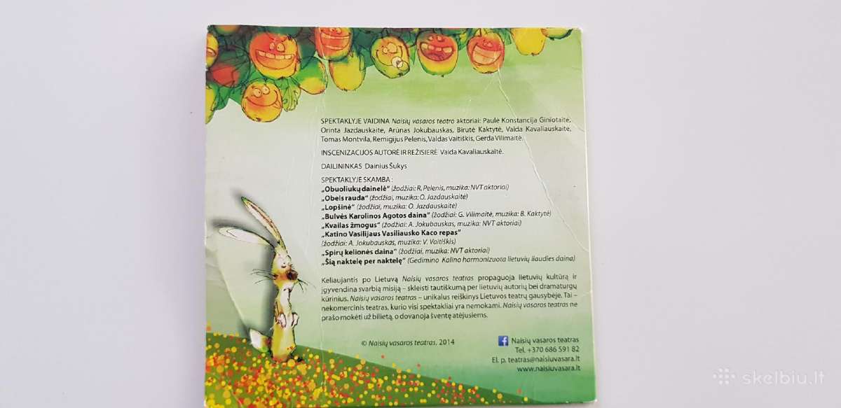Dvd spektaklis Apie obuolius ir kitus obelių gyven - nuotraukos Nr. 2