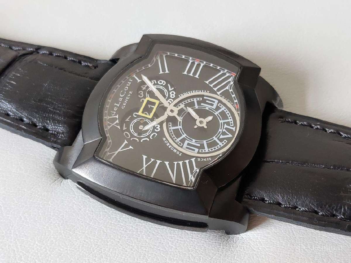 Laikrodis Delacour Saqra Bitime Black Dlc watch Skelbiu.lt